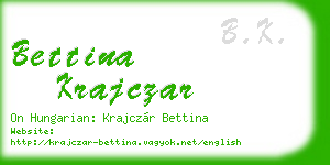 bettina krajczar business card